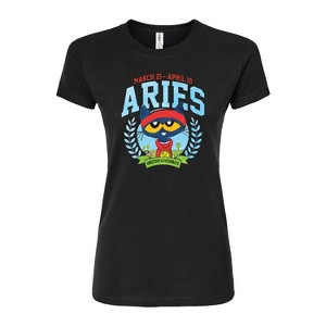 Women's - Pete the Cat - Aries -Kids Juniors Fitted Graphic T-Shirt Fitted Graphic T-Shirt - 1 of 3