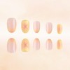 LOVELAY CREATIONS Yellow Flower French Tip Short-Medium Oval Press-On Nails - 2 of 4