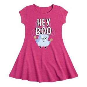 Girls' - SpongeBob SquarePants - Hey Boo Fit & Flair Cap Sleeve Dress - 1 of 3