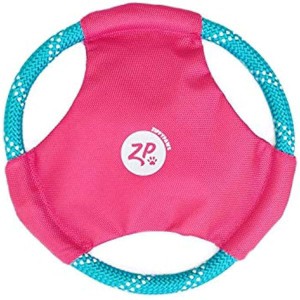 ZippyPaws Rope Gliderz - Durable Outdoor Dog Frisbee Toy, Soft Pet Flying Disc, Interactive Frisbee for Fetchinge - Magenta - 1 of 1
