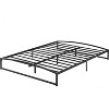 Heavy Duty Metal Platform Beds, Low Bed Frame with Sturdy Steal Slats, No Box Spring Needed, Noise-Free, Easy Assembly - Black - 2 of 4
