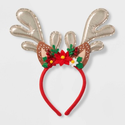 Reindeer Antler Headband with Holly - Wondershop™