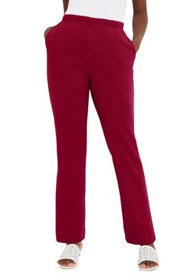 Jessica London Women's Plus Size Soft Ease Pant - 26/28, Red : Target