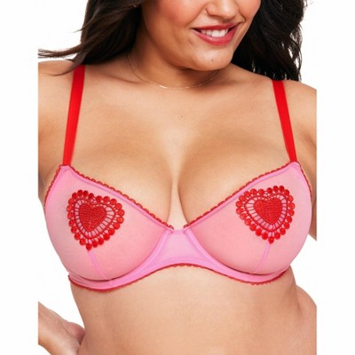 Adore Me Women's Margeaux Balconette Bra 42ddd / Raspberry Sorbet Pink. :  Target