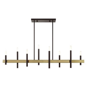Livex Lighting Denmark 8 - Light Chandelier in  Bronze/Antique Brass - 1 of 4