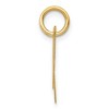 Black Bow Jewelry 14k Yellow Gold Ella Collection Small Fancy Script Initial Pendant A-W - 2 of 4