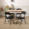 SUGIFT 4-Pack Folding Chairs with Padded Seats, Heavy Duty Metal Frame, Portable Space-Saving Design for Home, Office, Events, and Dining Room - 3 of 4