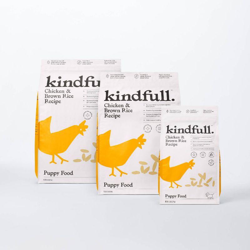 Chicken and Brown Rice Puppy Recipe Dry Dog Food - Kindfull™, 5 of 9