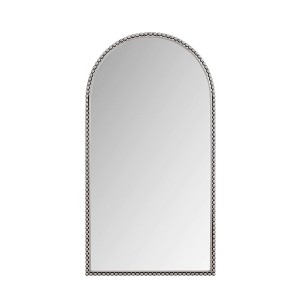 Infurnic Full Length Mirrors Iron Arched Design with Supporting Feet for Living Room, Clothing Shop, Corridor Decor, Silver, 35.43"*0.98"*65.75" - 1 of 4