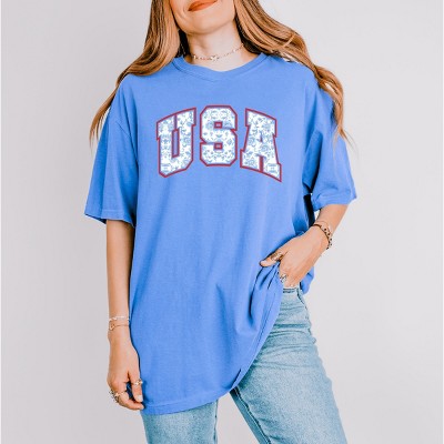 Simply Sage Market USA Blue Willow Garment Dyed Tee