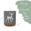 Elanze Designs Kitchen Utensil Holder With Non Slip Cork Base Large 8 Inch Ceramic Storage Crock Forest Animal Countertop Organizer Graceful Floral - 2 of 4