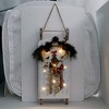 Stony Creek 23.0 Inch Wooden Sled With Applique Lighted Glass Accent , Timer (1PC) - 3 of 3