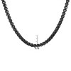 Steeltime Men's 24" black ip box necklace chain - 2 of 4