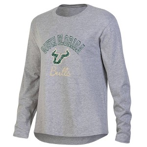 NCAA South Florida Bulls Women's Gray Long Sleeve T-Shirt - 1 of 3