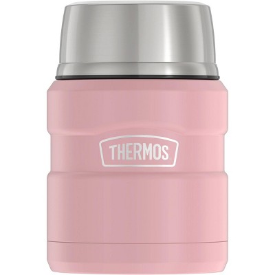 Thermos 16oz Stainless King Food Jar with Spoon - Matte Rose