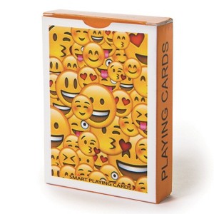 S&S Worldwide Smile Emoji Playing Cards Pk12 - 1 of 2