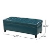 NicBex 50 Inch Storage Ottoman Bench with Legs,Ottoman with storage for Living Room,Bedroom,Entryway - 3 of 4