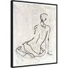 23" x 28" Embellished Gestural Contour I by Ethan Harper - Amanti Art: Modern Vertical Lithograph - 2 of 4