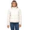 Women's Faux Leather Puffer Jacket, Puffy Coat - S.E.B. By SEBBY - 2 of 4