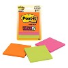 Post-it 3pk 3" x 3" Super Sticky Notes 45 Sheets/Pad Energy Boost Collection - image 2 of 4