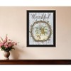 HomeRoots Thankful Wreath Black Framed Print Wall Art - 2 of 3