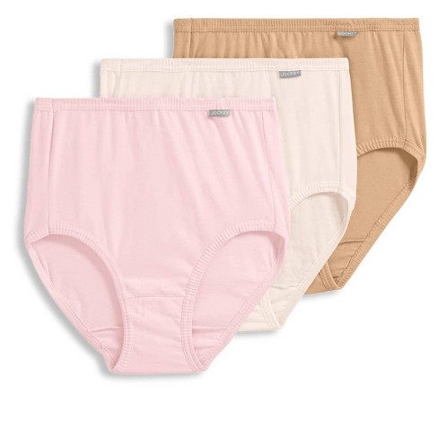 Jockey Women's Underwear Elance Bikini - 6 Pack, Ivory/Light/Pink Shadow, 7