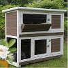 Aivituvin Bunny Cage | Outdoor Rabbit Hutch (Inner Space 7.8 ft²)-AIR06-B - 2 of 4