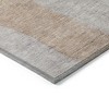 Copper And Pale Aqua Abstract Washable Indoor Outdoor Area Rug - 4 of 4
