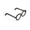 Decorative Object Metal Aluminum Eyewear-Shaped Sculpture with Textured Artisan Design - Modern Stylish Accent Decor - 4 of 4