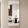 AZL1 Life Concept Decorative Wall Mirror Round Corner High Quality 5mm Silver Mirror Explosion Proof Glass for Home, Silver, 57.9"*17.7"*2.4" - 2 of 4