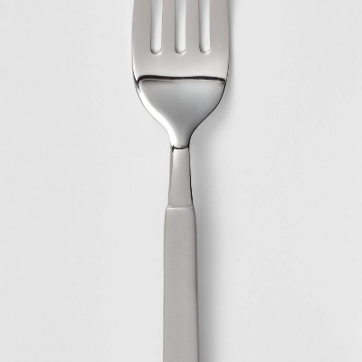 20pc Newfane Flatware Set Silver - Threshold™: Stainless Steel Silverware, Service for 4, Dishwasher-Safe MAY HAVE MISSING PIECES