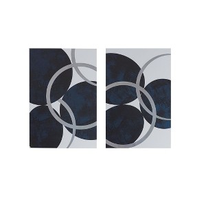 Ridstar Set of 2 Abstract Canvas Wall Art-Blue - 1 of 4