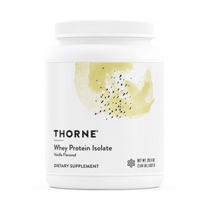THORNE - Whey Protein Isolate - 21 grams of Easy-to-Digest Whey Protein Powder - NSF Certified for Sport - Vanilla - 29.5 Ounces - 30 Servings - 1 of 4