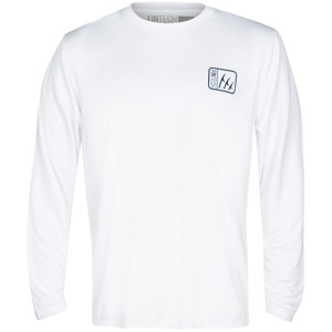 Fintech Fish To Live To Fish Sun Defender UV Long Sleeve Shirt - Brilliant White - 1 of 2
