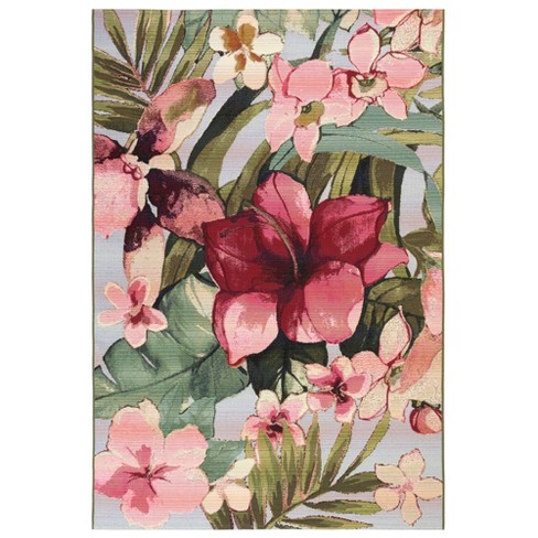 Liora Manne Marina Tropical Floral Indoor/outdoor Rug Multi 6'6