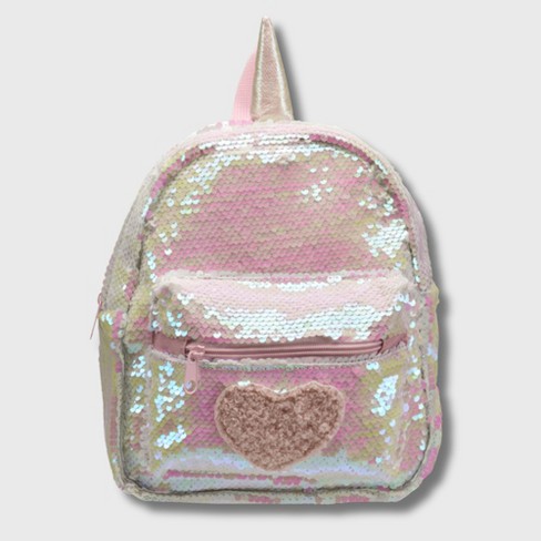 Limited Too Girl s Mini Backpack In Heart Sequins Target