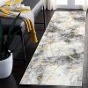Modern Runner Rug, Washable Non-Slip Marble Abstract Carpet, Ultra-Soft Foldable Low Pile Rug for Kitchen, Entryway - 2 of 4