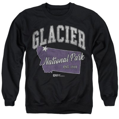 Men's Glacier National Park State Line Crewneck Sweatshirt