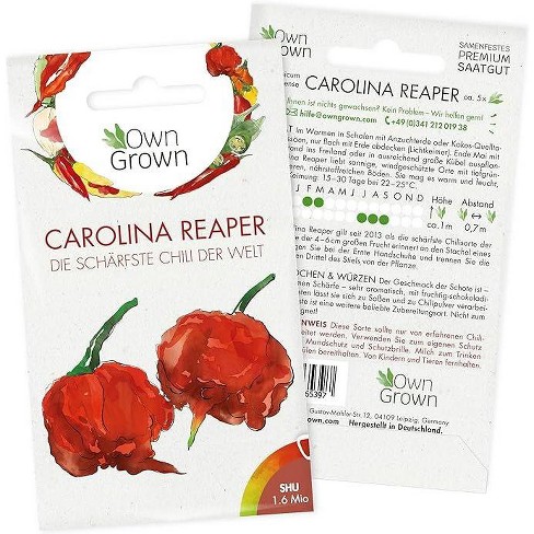 OwnGrown Carolina Reaper Chilli seeds, Cream white - image 1 of 4