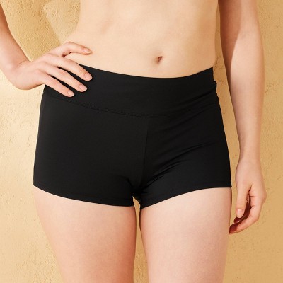 Women's Mid-Rise Tummy Control Swim Shortie - Shade & Shore™