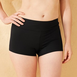 Women's Mid-Rise Tummy Control Swim Shortie - Shade & Shore™ - 1 of 4