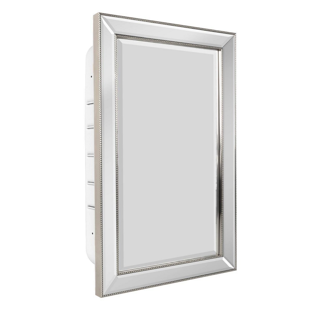 Photos - Wardrobe 16" x 26" Metro Beaded Recessed Medicine Cabinet - Head West: Wall Mount,