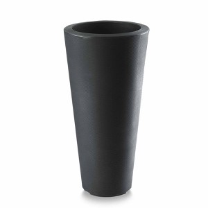 Crescent Garden Bleeker Pot Planter Black 17'' - 1 of 2