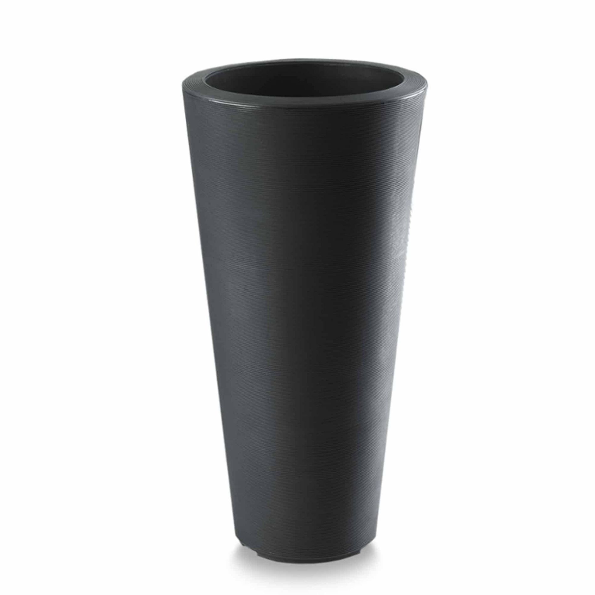 Crescent Garden Bleeker Pot Planter Black 17''