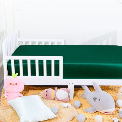 Silk Satin Fitted Crib Sheet, Super Soft and Silky Crib Sheet for Boys, Girls, Unisex - NTBAY