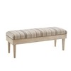 Martha Stewart Harstrom Storage Bench Beige: Upholstered, Bedroom Furniture with Cushion - 3 of 4