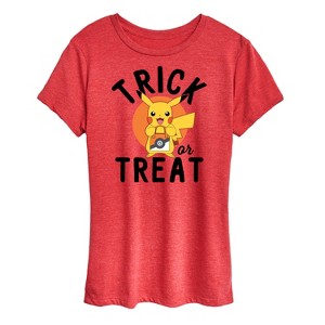 Women's - Pokémon - Trick Or Treat Short Sleeve Graphic T-Shirt - 1 of 4