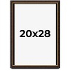 PosterPalooza | Modern Shadow Box 1" Depth Brown Picture Frame - UV Acrylic, Backing, Hanging Hardware - 2 of 4