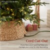 Best Choice Products 24in Woven Hyacinth Christmas Tree Collar, Tree Skirt Accessory w/ Cord Cut-Out - 3 of 4