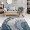 ChicFurnit Rug Indoor Machine Woven Soft Pile Easy Clean for High Traffic Areas, Blue, 62.99"*5.91"*5.91" - 2 of 4